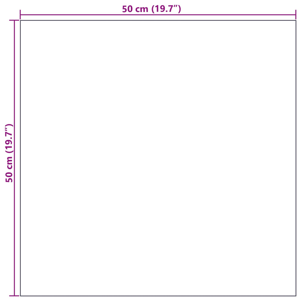 Produktbild för Mattan platta Kolgrå 50 x 50 cm 4 pcs PP och Bitumen