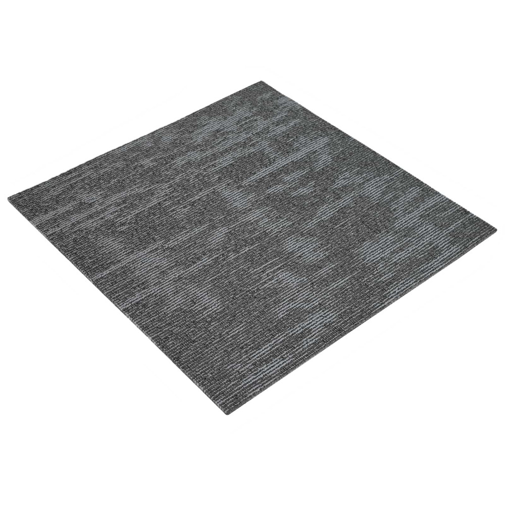 Produktbild för Mattan platta Kolgrå 50 x 50 cm 36 pcs PP och Bitumen