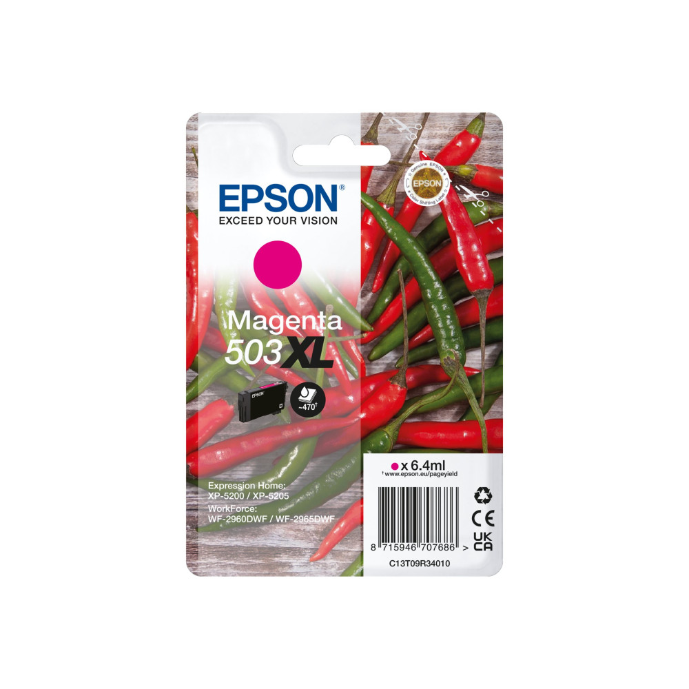 Produktbild för Epson 503XL - XL - magenta - original - bläckpatron