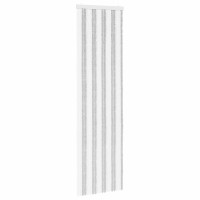 Produktbild för Insektsgardin Chenille Ljusgrå och vit. 56 x 200 cm 100% PP