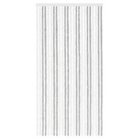 Produktbild för Insektsgardin Chenille Ljusgrå och vit. 100 x 200 cm 100% PP