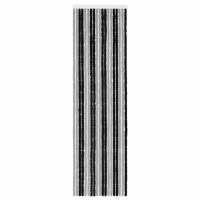Produktbild för Insektsgardin Chenille Grå och svart 56 x 200 cm 100% PP