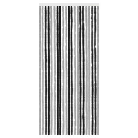 Produktbild för Insektsgardin Chenille Grå och svart 90 x 200 cm 100% PP