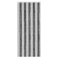 Produktbild för Insektsgardin Chenille Grå och svart 90 x 220 cm 100% PP