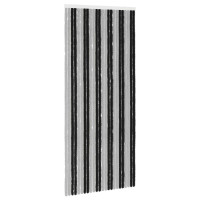 Produktbild för Insektsgardin Chenille Grå och svart 100 x 230 cm 100% PP