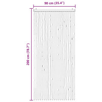 Produktbild för Insektsgardin Chenille Silvergrå och rosa 90 x 200 cm 100% PP