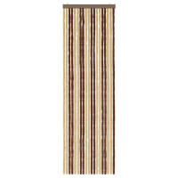 Produktbild för Insektsgardin Chenille Brun och beige 56 x 185 cm 100% PP