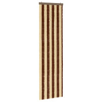 Produktbild för Insektsgardin Chenille Brun och beige 56 x 200 cm 100% PP