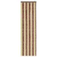 Produktbild för Insektsgardin Chenille Brun och beige 56 x 200 cm 100% PP
