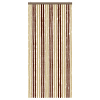 Produktbild för Insektsgardin Chenille Brun och beige 90 x 200 cm 100% PP