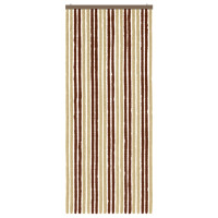 Produktbild för Insektsgardin Chenille Brun och beige 90 x 220 cm 100% PP