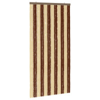 Produktbild för Insektsgardin Chenille Brun och beige 100 x 200 cm 100% PP