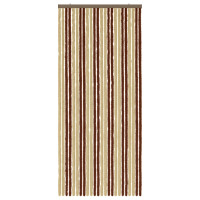 Produktbild för Insektsgardin Chenille Brun och beige 100 x 230 cm 100% PP