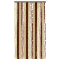Produktbild för Insektsgardin Chenille Brun och beige 118 x 220 cm 100% PP