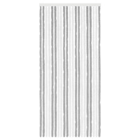 Produktbild för Insektsgardin Chenille Grå och Vit 90 x 200 cm 100% PP