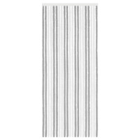 Produktbild för Insektsgardin Chenille Grå och Vit 90 x 220 cm 100% PP