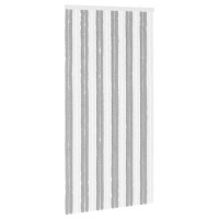 Produktbild för Insektsgardin Chenille Grå och Vit 100 x 200 cm 100% PP