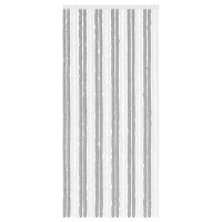 Produktbild för Insektsgardin Chenille Grå och Vit 100 x 220 cm 100% PP