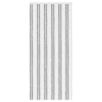 Produktbild för Insektsgardin Chenille Grå och Vit 100 x 230 cm 100% PP