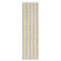 Produktbild för Insektsgardin Chenille Grå och Beige 56 x 200 cm 100% PP