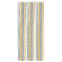 Produktbild för Insektsgardin Chenille Grå och Beige 100 x 220 cm 100% PP
