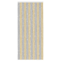 Produktbild för Insektsgardin Chenille Grå och Beige 100 x 230 cm 100% PP
