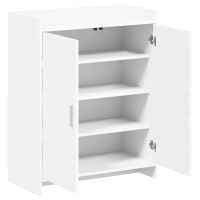 Produktbild för Skoskåp med lagring Vit 73,5 x 36 x 92 cm Konstruerat trä