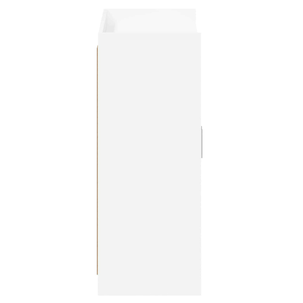 Produktbild för Skoskåp med lagring Vit 73,5 x 36 x 92 cm Konstruerat trä