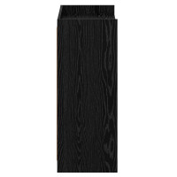 Produktbild för Skoskåp med lagring Svart ek 73,5 x 36 x 92 cm Konstruerat trä