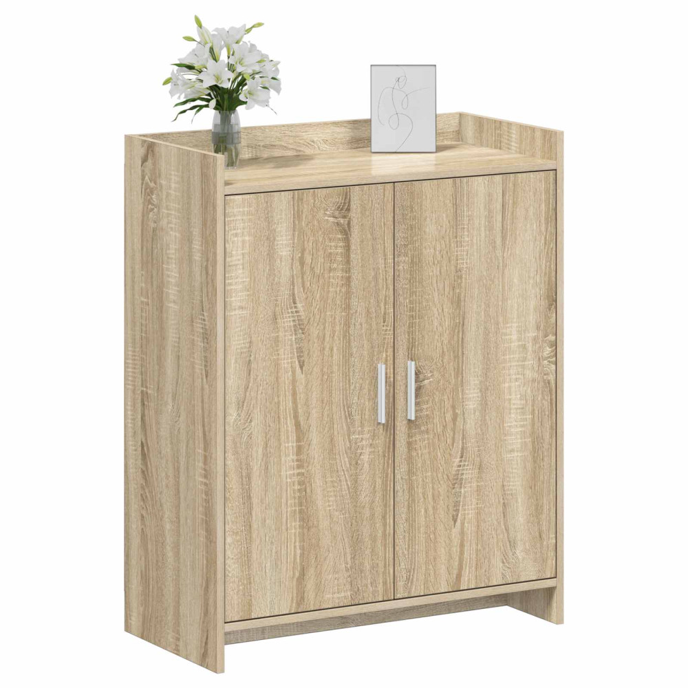 Produktbild för Skoskåp med lagring Sonoma-ek 73,5 x 36 x 92 cm Konstruerat trä