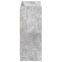 Produktbild för Skoskåp med lagring Betonggrå 73,5 x 36 x 92 cm Konstruerat trä