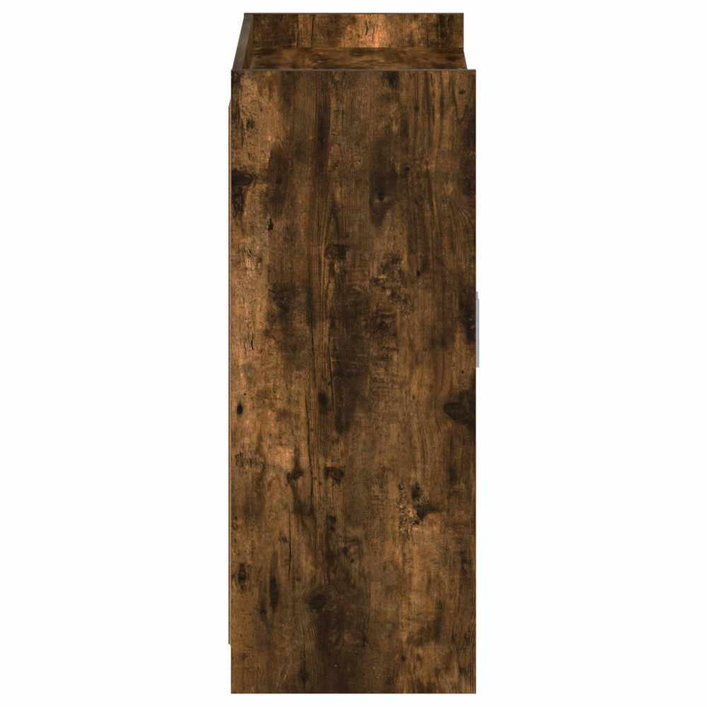 Produktbild för Skoskåp med lagring Rökt ek 73,5 x 36 x 92 cm Konstruerat trä