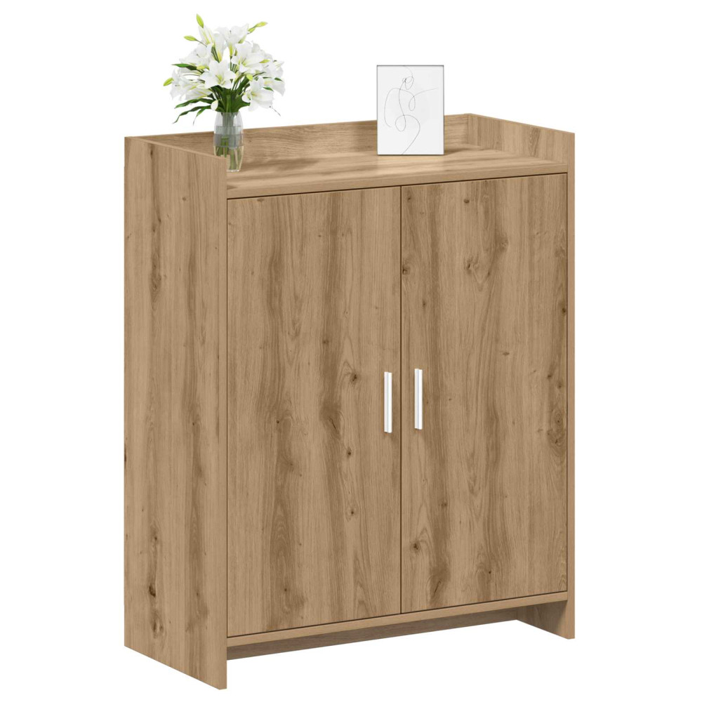 Produktbild för Skoskåp med dörr Artisan-ek 73,5 x 36 x 92 cm Konstruerat trä