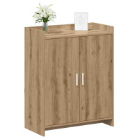 Produktbild för Skoskåp med dörr Artisan-ek 73,5 x 36 x 92 cm Konstruerat trä