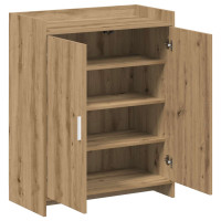 Produktbild för Skoskåp med dörr Artisan-ek 73,5 x 36 x 92 cm Konstruerat trä