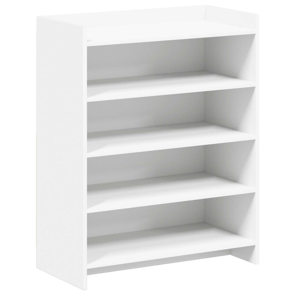Produktbild för Skoskåp med lagring Vit 73,5 x 36 x 92 cm Konstruerat trä