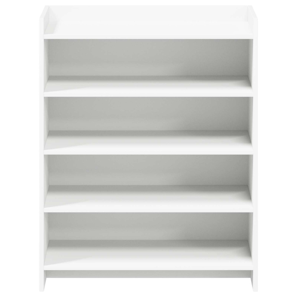 Produktbild för Skoskåp med lagring Vit 73,5 x 36 x 92 cm Konstruerat trä
