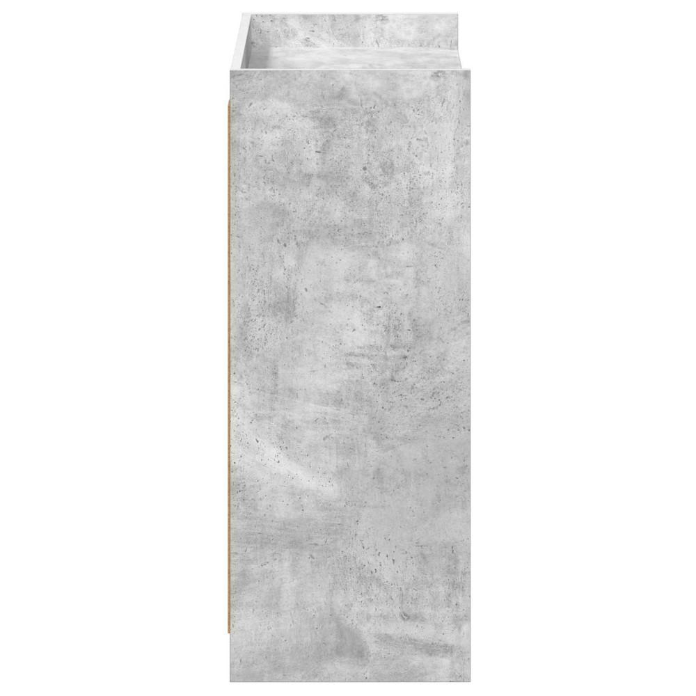 Produktbild för Skoskåp med lagring Betonggrå 73,5 x 36 x 92 cm Konstruerat trä