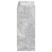 Produktbild för Skoskåp med lagring Betonggrå 73,5 x 36 x 92 cm Konstruerat trä