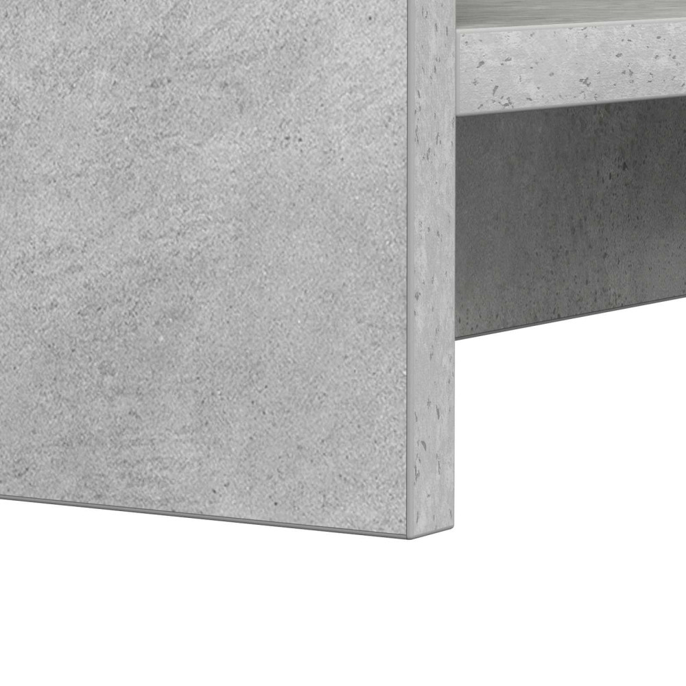 Produktbild för Skoskåp med lagring Betonggrå 73,5 x 36 x 92 cm Konstruerat trä