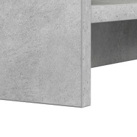 Produktbild för Skoskåp med lagring Betonggrå 73,5 x 36 x 92 cm Konstruerat trä