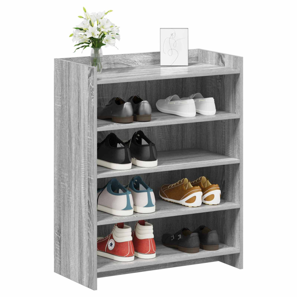 Produktbild för Skoskåp Grå Sonoma 73,5 x 36 x 92 cm Konstruerat trä