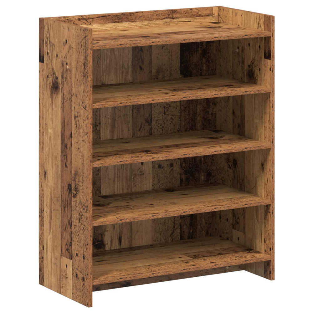 Produktbild för Skoskåp Gammalt trä 73,5 x 36 x 92 cm Konstruerat trä