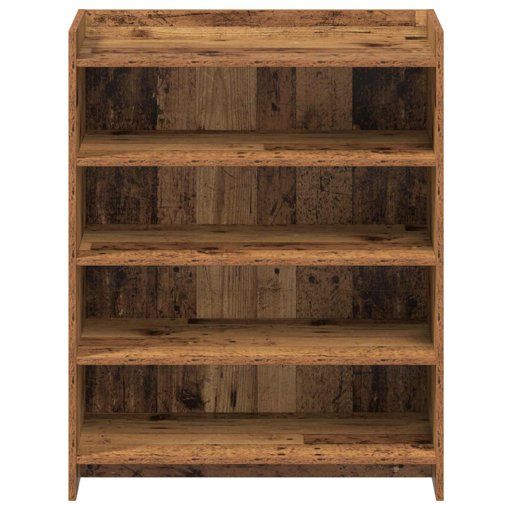 Produktbild för Skoskåp Gammalt trä 73,5 x 36 x 92 cm Konstruerat trä