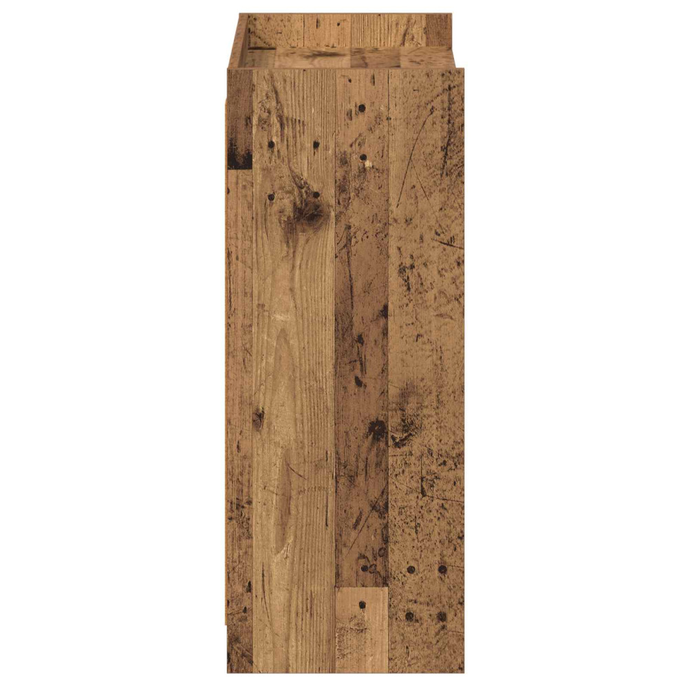 Produktbild för Skoskåp Gammalt trä 73,5 x 36 x 92 cm Konstruerat trä