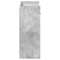 Produktbild för Skoskåp med låda Betonggrå 73,5 x 36 x 92 cm Konstruerat trä