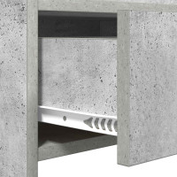 Produktbild för Skoskåp med låda Betonggrå 73,5 x 36 x 92 cm Konstruerat trä