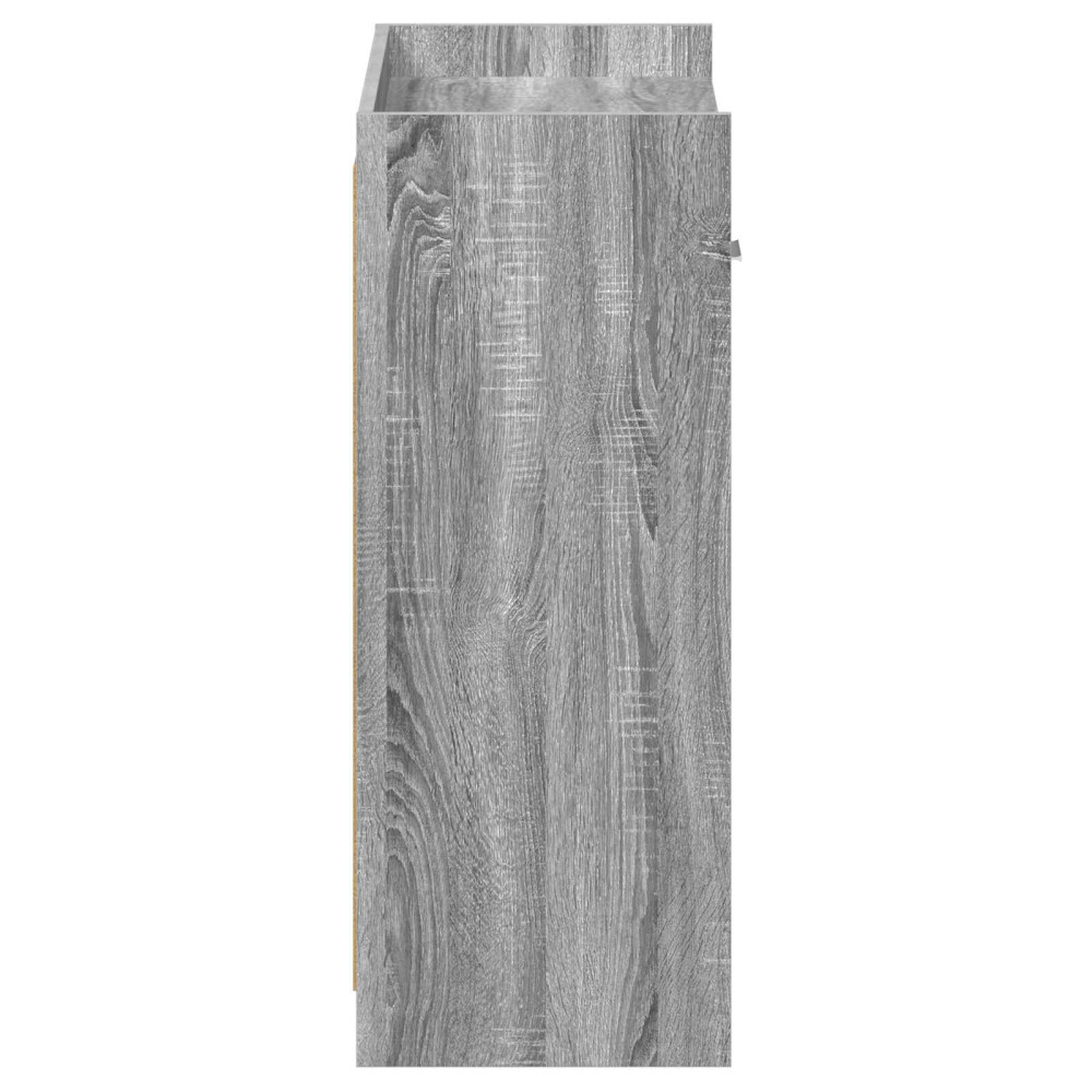 Produktbild för Skoskåp med låda Grå Sonoma 73,5 x 36 x 92 cm Konstruerat trä