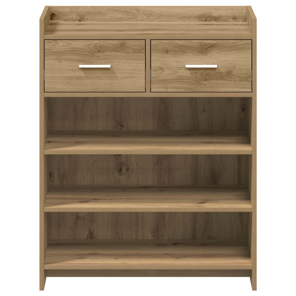 Produktbild för Skoskåp med låda Artisan-ek 73,5 x 36 x 92 cm Konstruerat trä