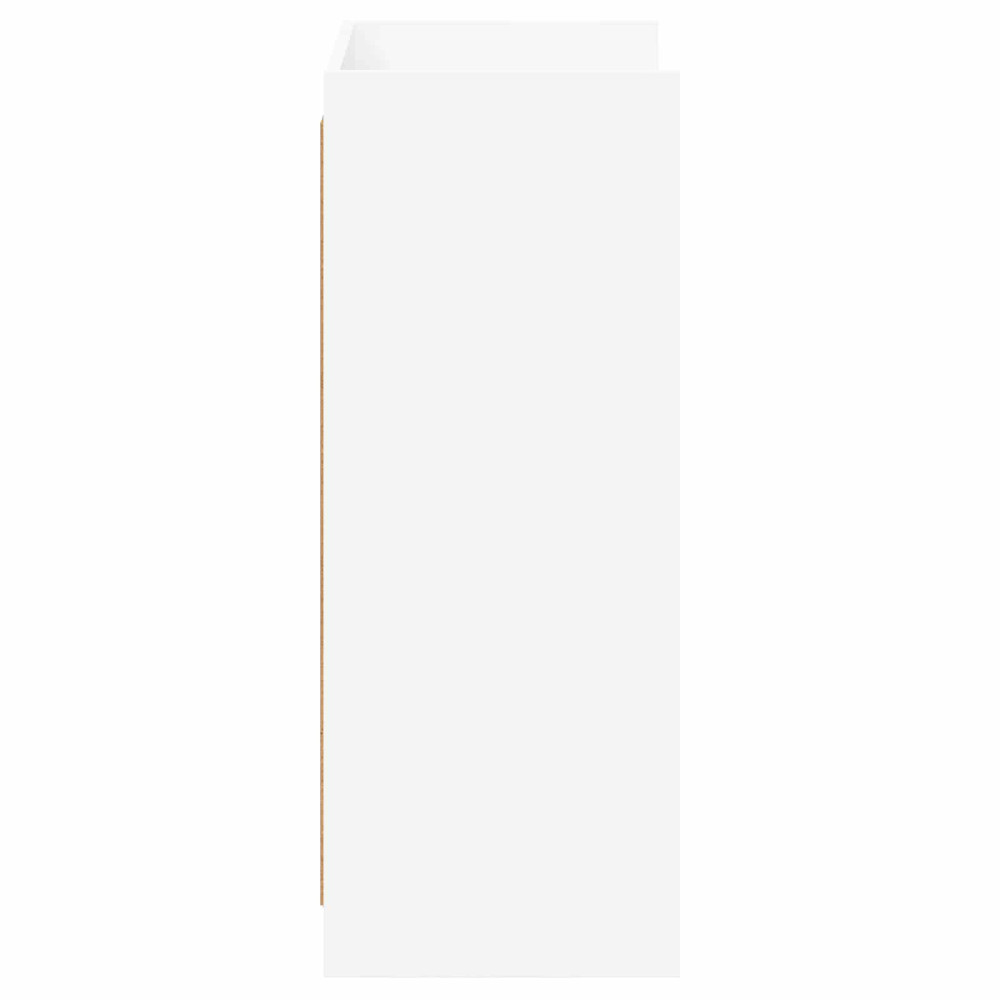 Produktbild för Skoskåp med lagring Vit 48 x 36 x 92 cm Konstruerat trä
